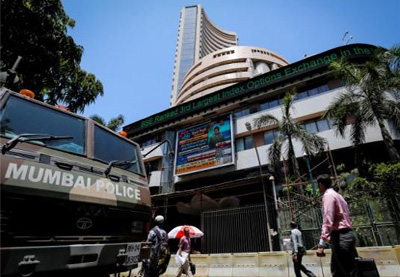 BSE Sensex up 111 points; NSE Nifty touches new peak